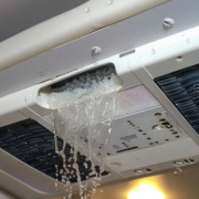 why is my rv air conditioner dripping water inside
