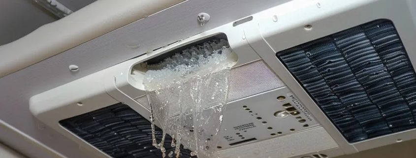 why is my rv air conditioner dripping water inside