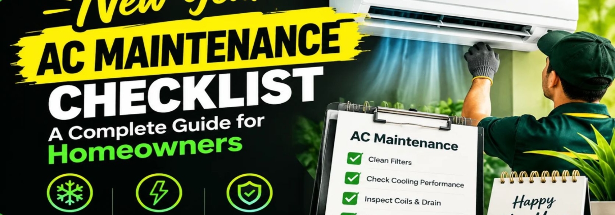 New Year AC Maintenance Checklist A Complete Guide for Homeowners